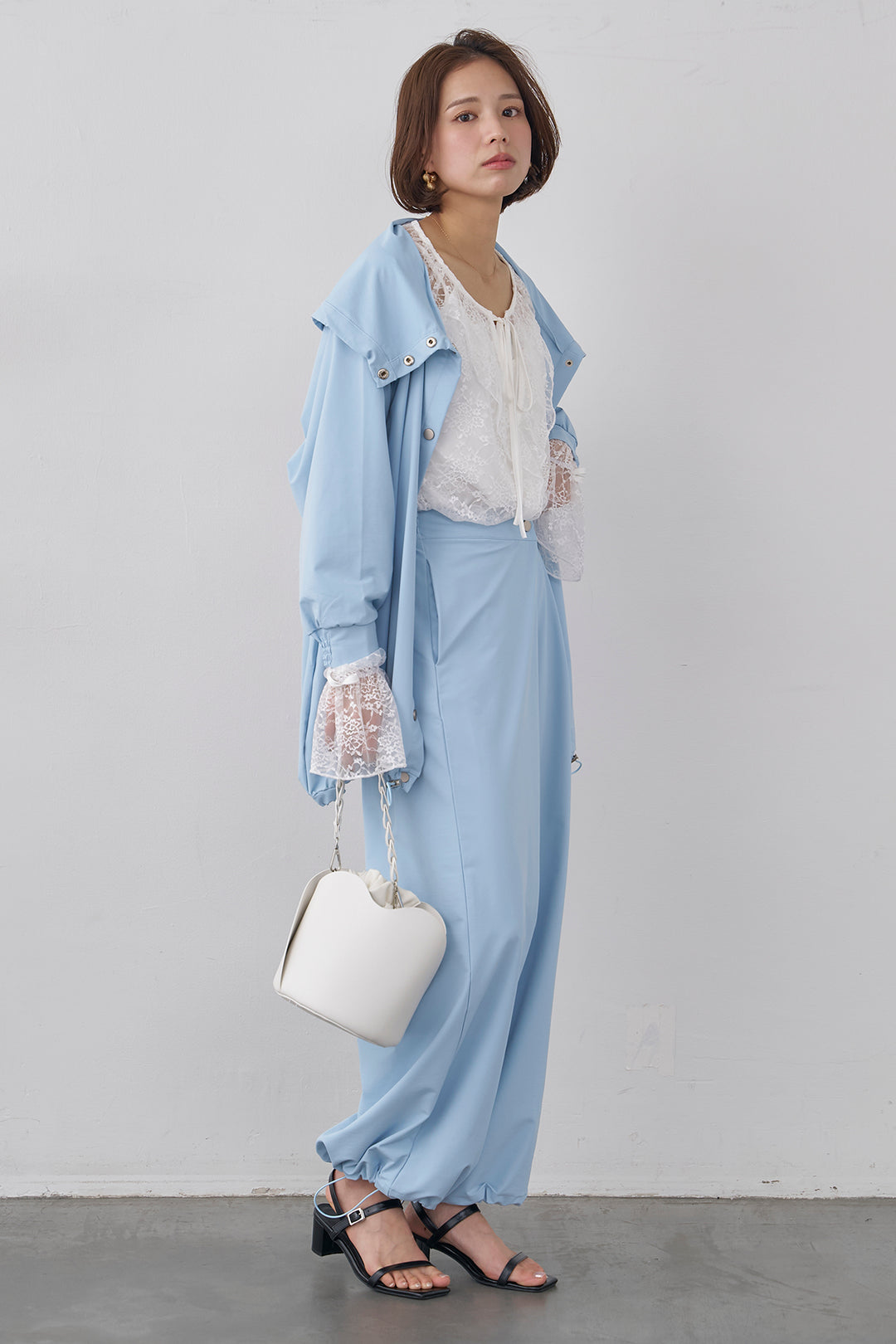 [予約/SET]撥水スタンドカラー2wayドロストブルゾン+撥水ドロストヘム2wayパンツ(2set)