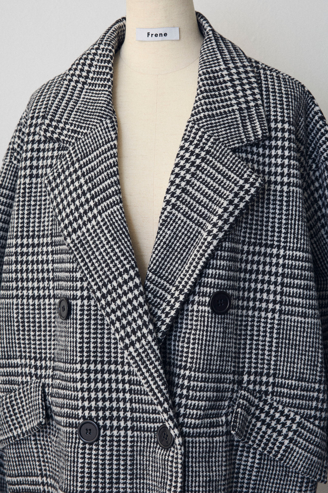 [予約]チェック柄ボクシーコート