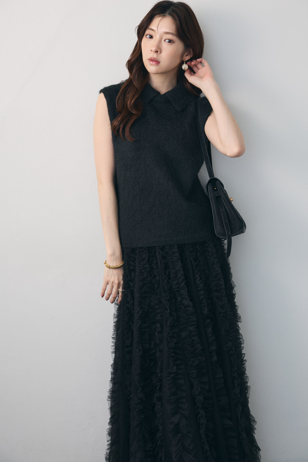 [予約]モヘア起毛ポロベスト