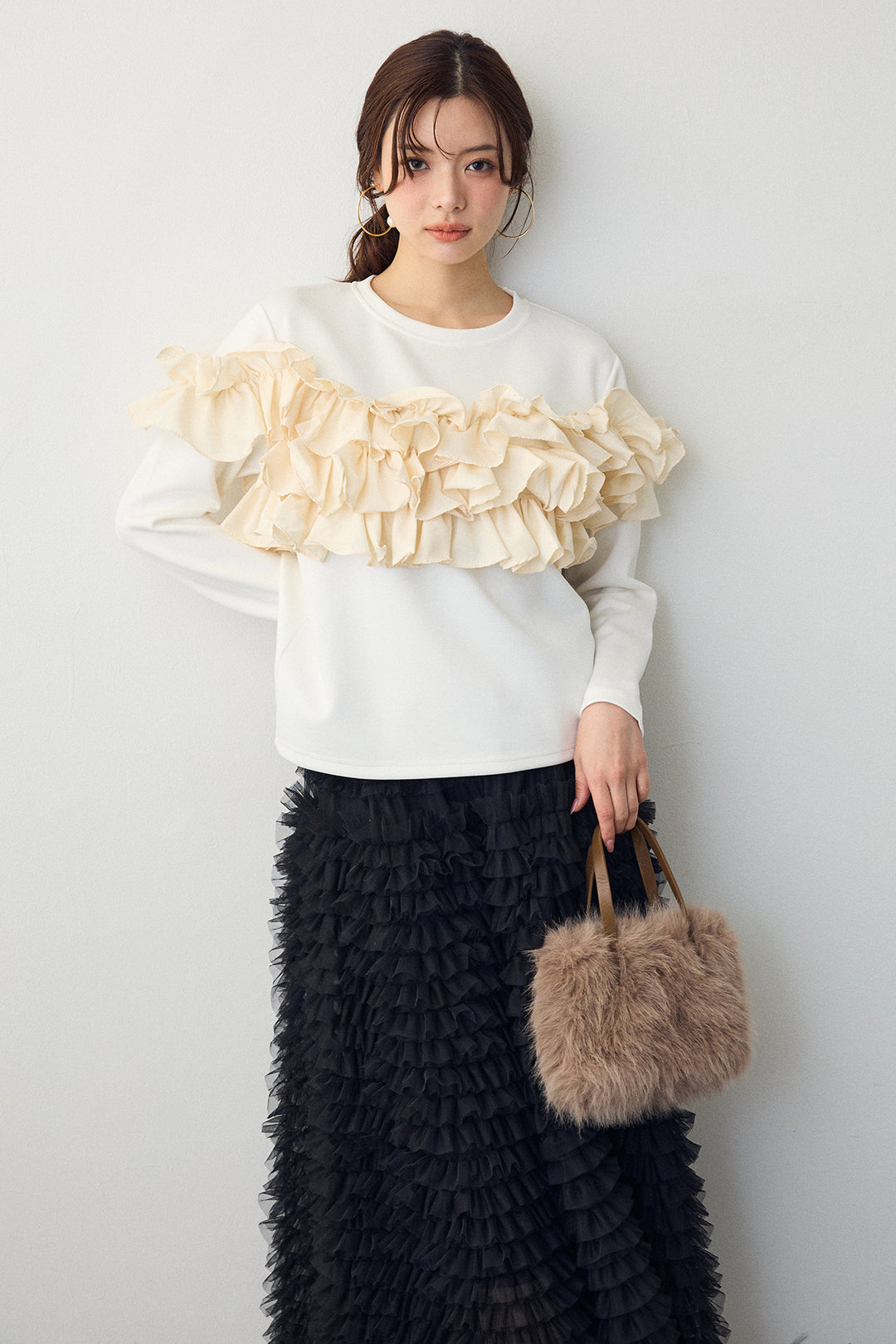 [予約]マルチウェイフリルプルオーバー