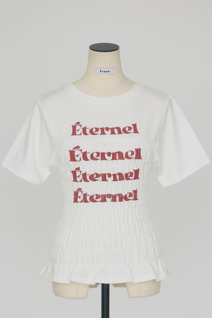 [予約]シャーリングロゴコンパクトTシャツ