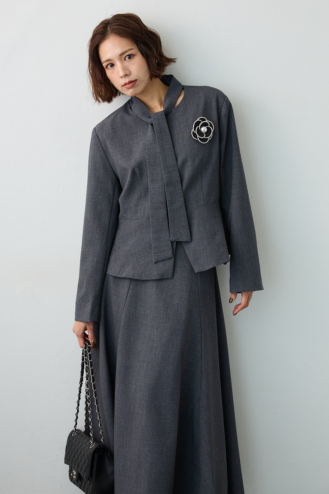 [予約]エフォートレスノーカラージャケットセットアップ