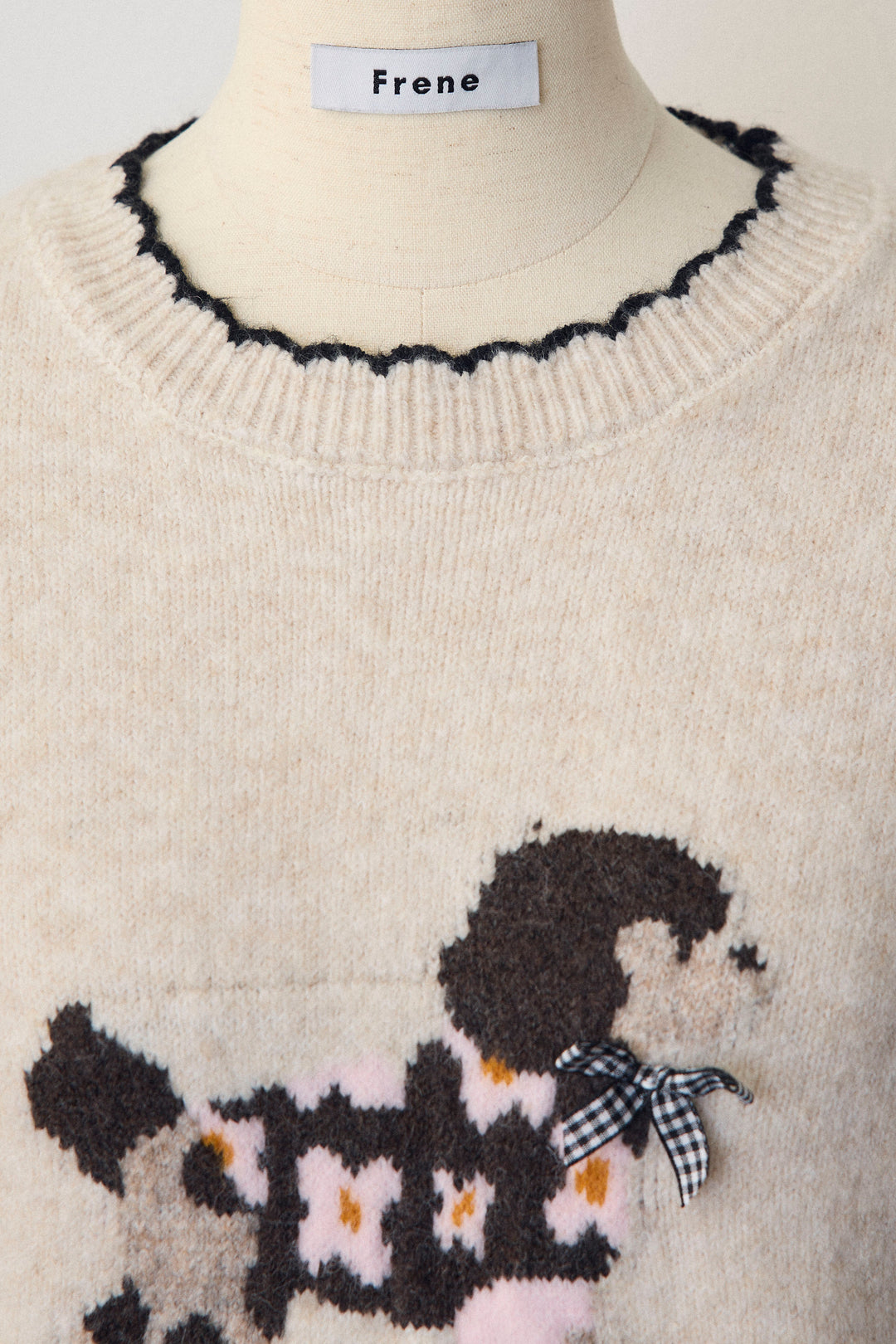 [予約]ドッグジャガードニット