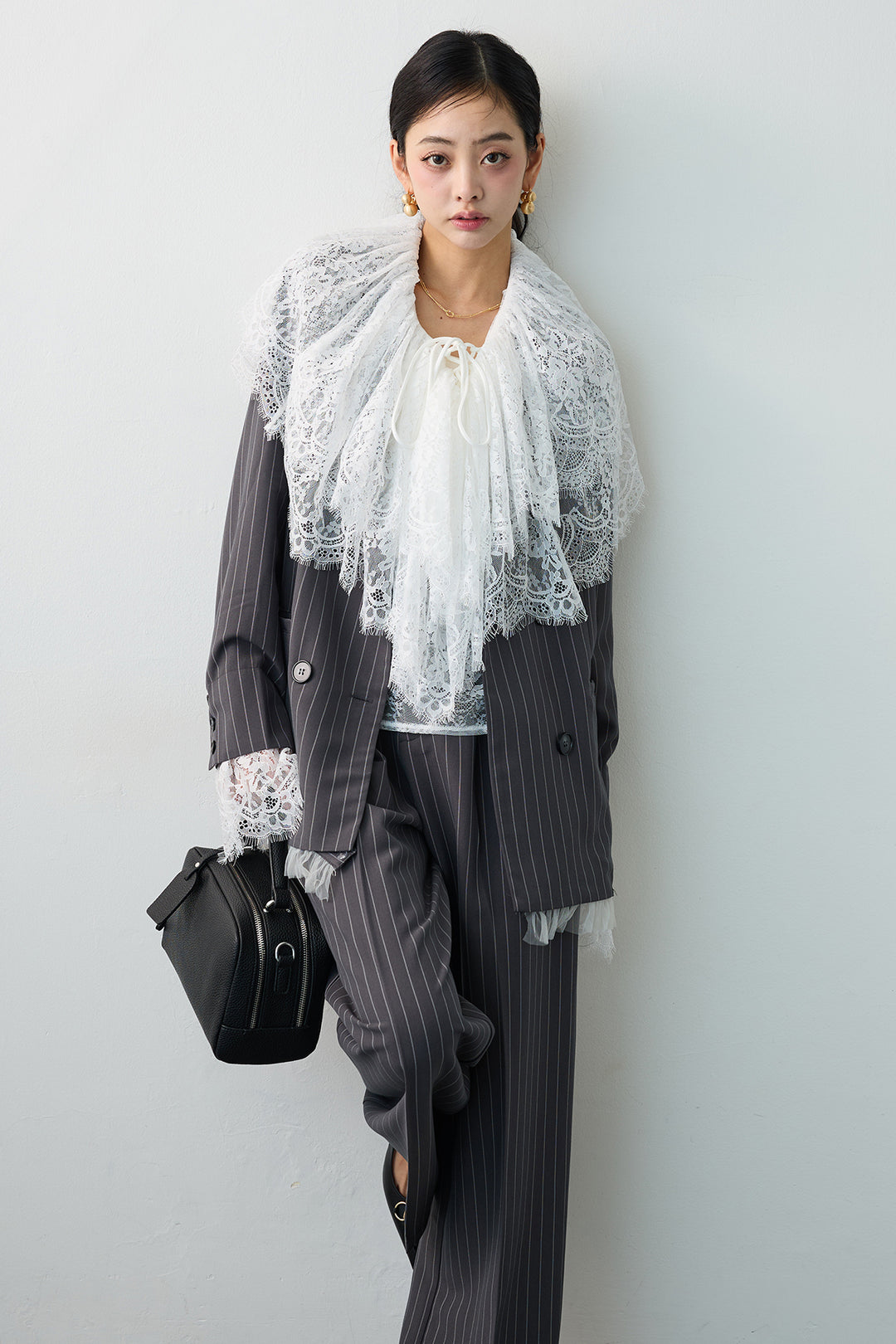 [予約]フリルヘム2wayマニッシュジャケット