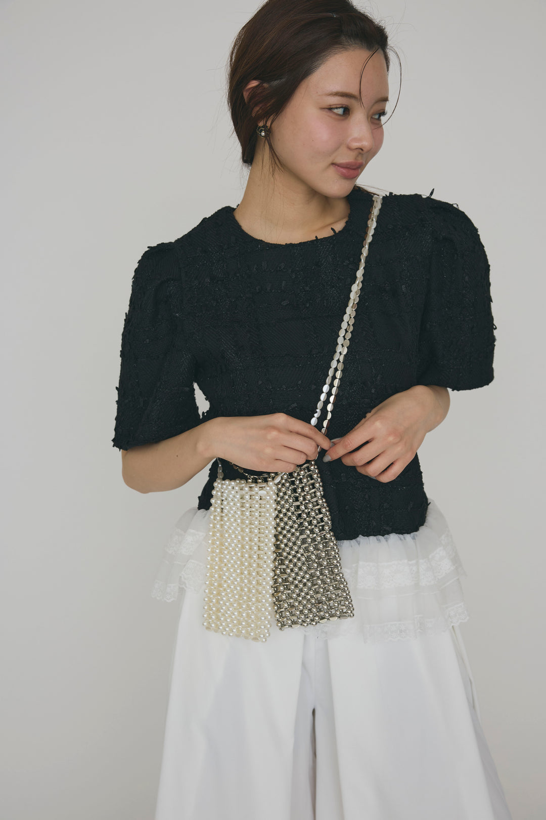 [予約]ビーズパールスマホショルダー