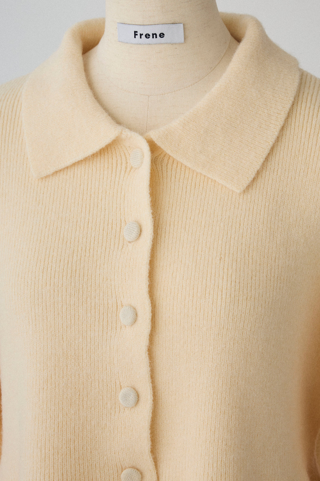 [予約]ポロ襟ペプラムニットプルオーバー