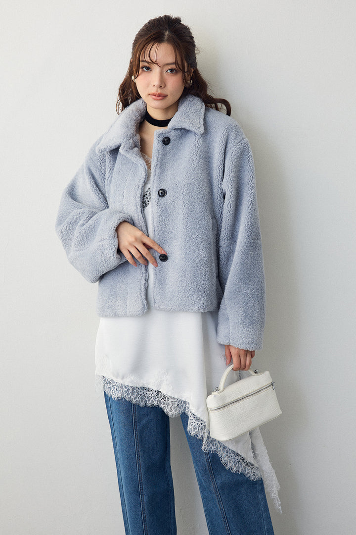 [予約]ボアコクーンスリーブジャケット
