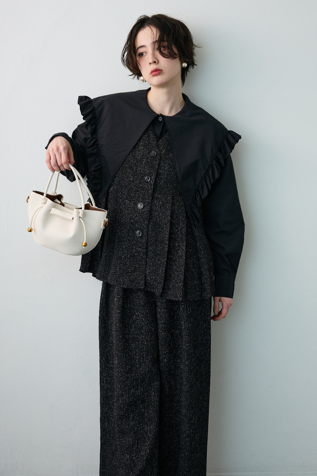 [予約]BIGフリルデザインシャツ