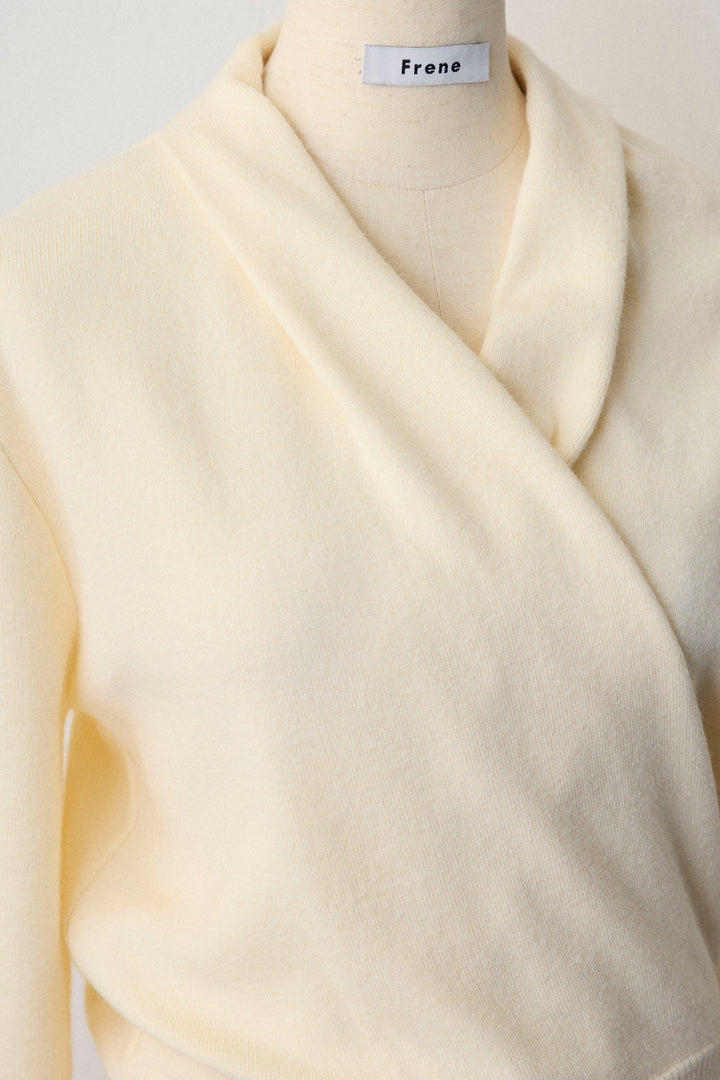 [予約]カシュクールデザインニット