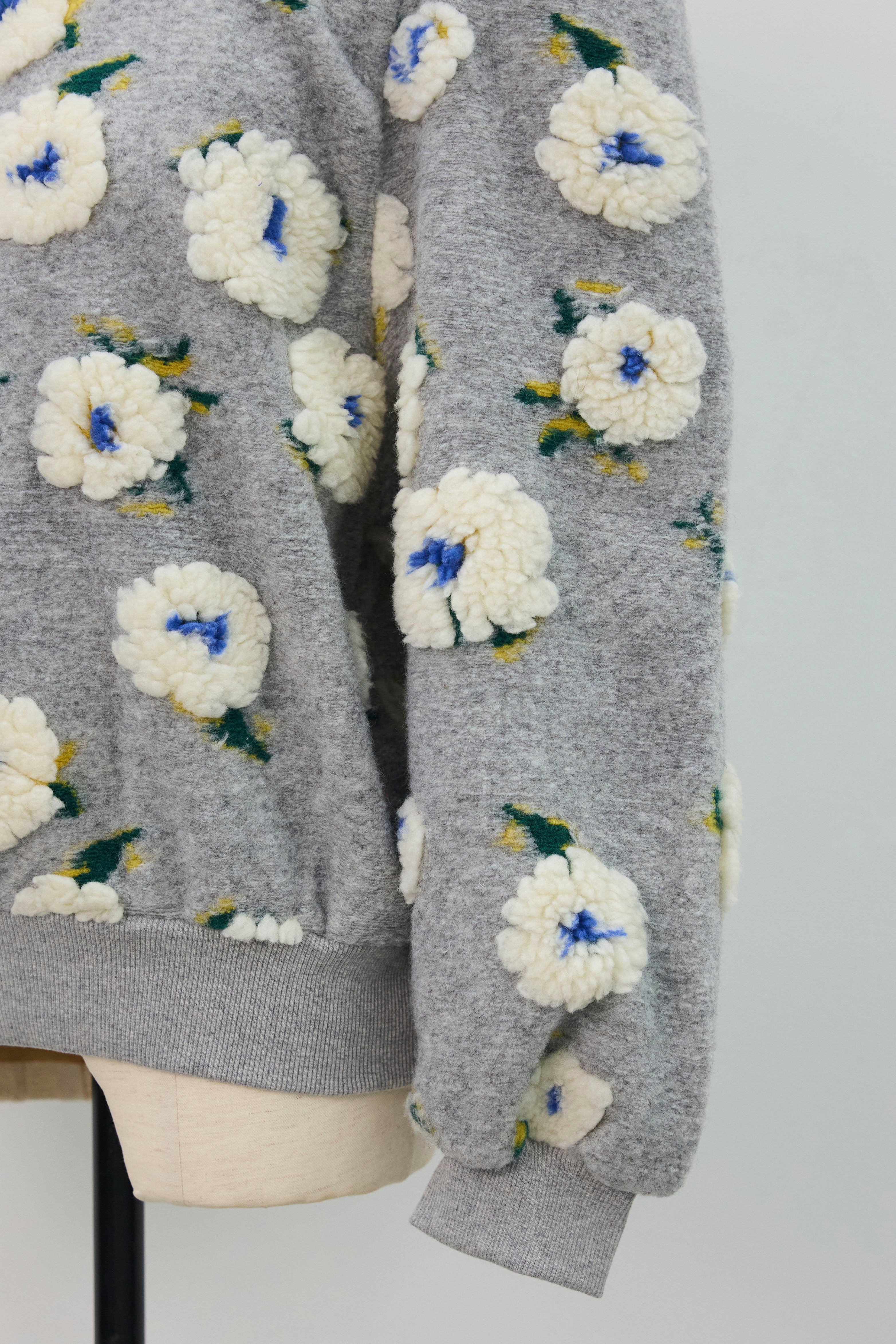 予約]ボアフラワーモチーフニット – Frene