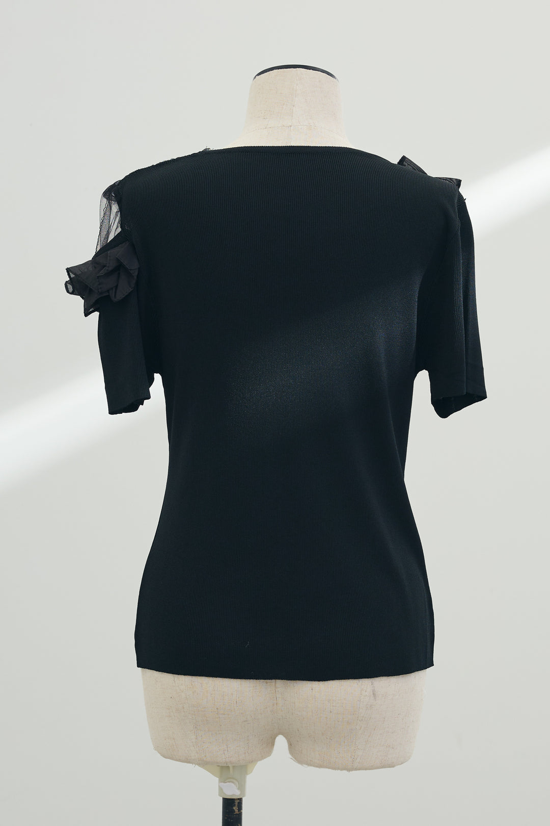 [予約]シースルー×フリルドッキングトップス