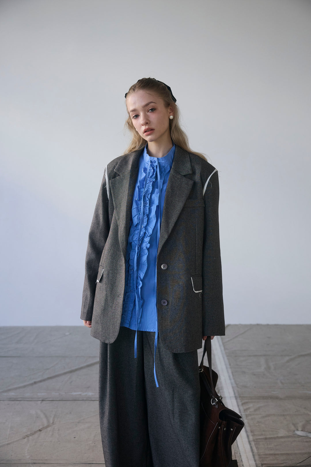 [予約]ライトツイードマニッシュジャケットセットアップ