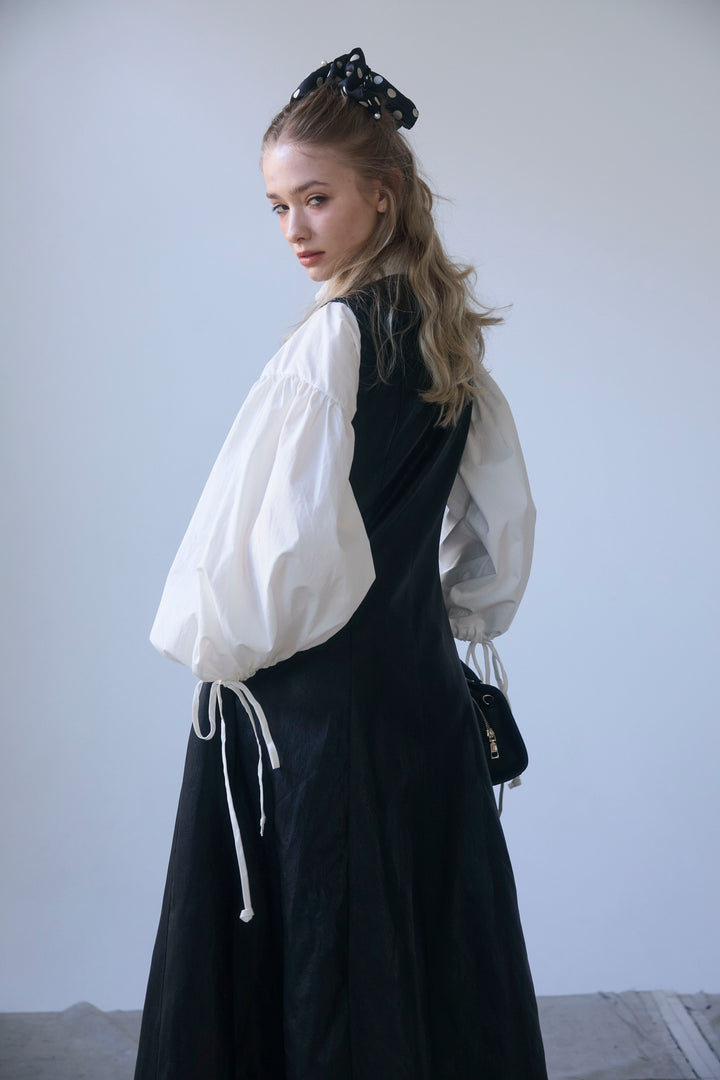 [予約]ワイドスリーブドロストクロップドシャツ