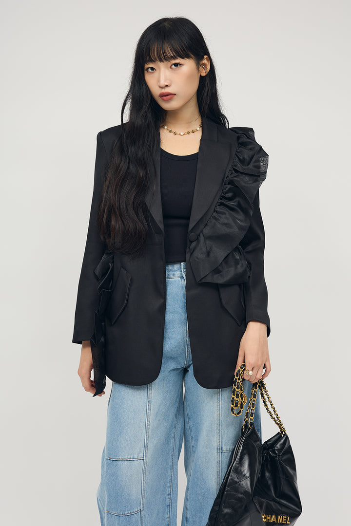 [予約]アシメフリルマニッシュジャケット