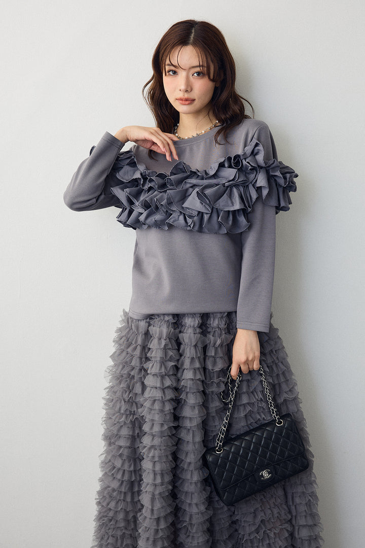 [予約]マルチウェイフリルプルオーバー
