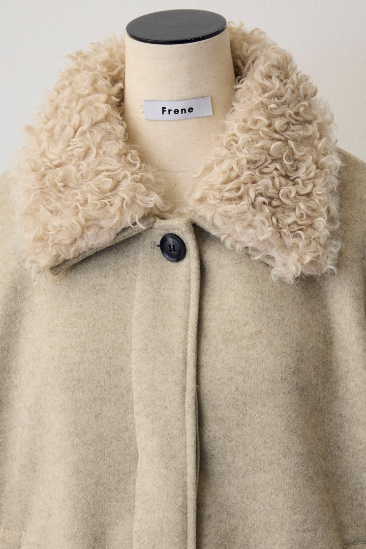 [予約]プードル襟2wayコート