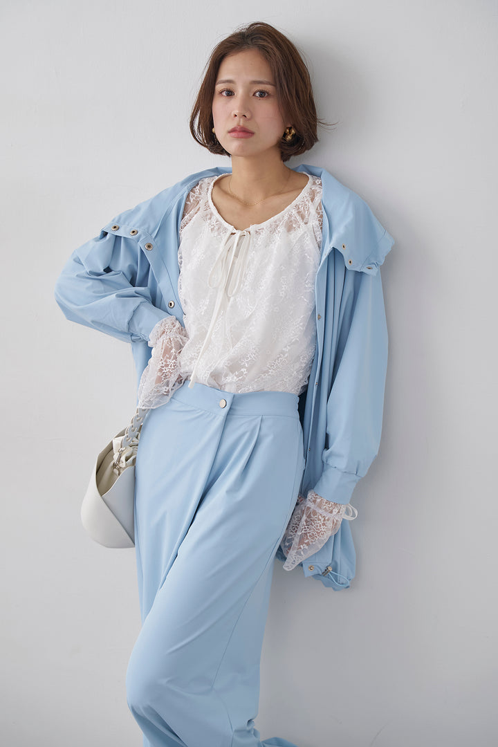 [予約/SET]撥水スタンドカラー2wayドロストブルゾン+撥水ドロストヘム2wayパンツ(2set)