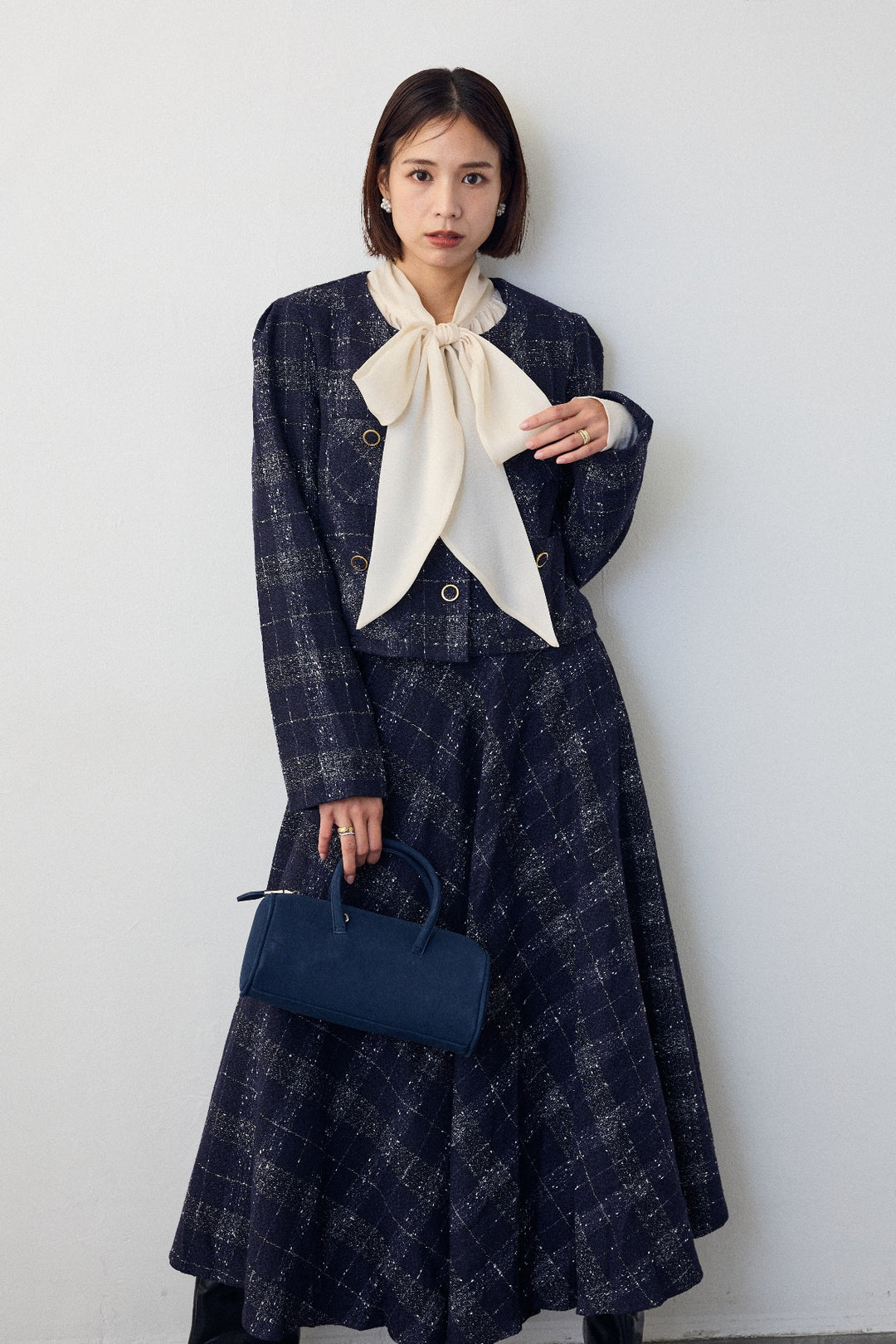 [予約]前後2wayリボンシアーブラウス