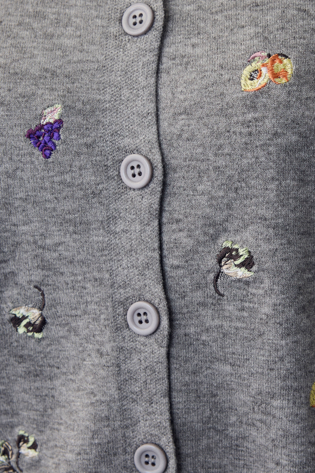 [予約]フルーツフラワー刺繍ニットカーデ