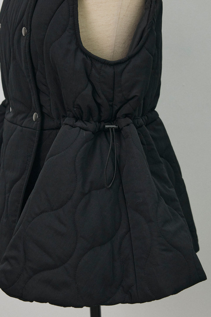 [予約]キルティングフレアシルエットベスト