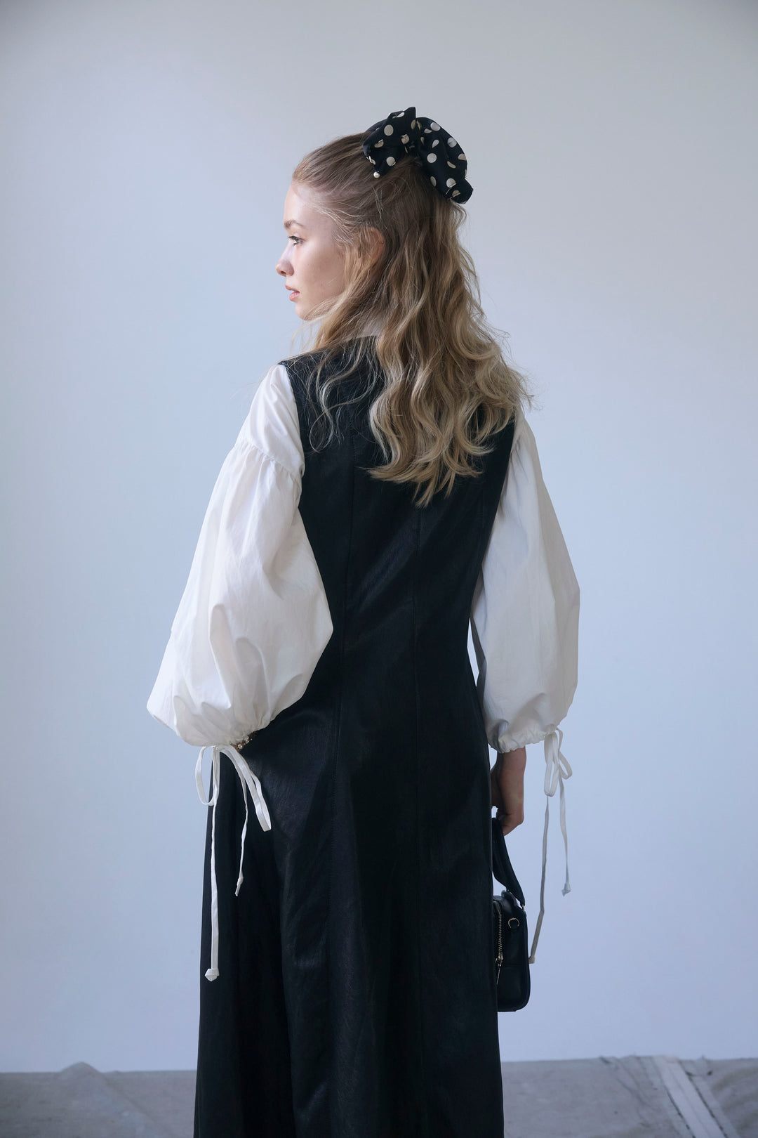 [予約]ワイドスリーブドロストクロップドシャツ