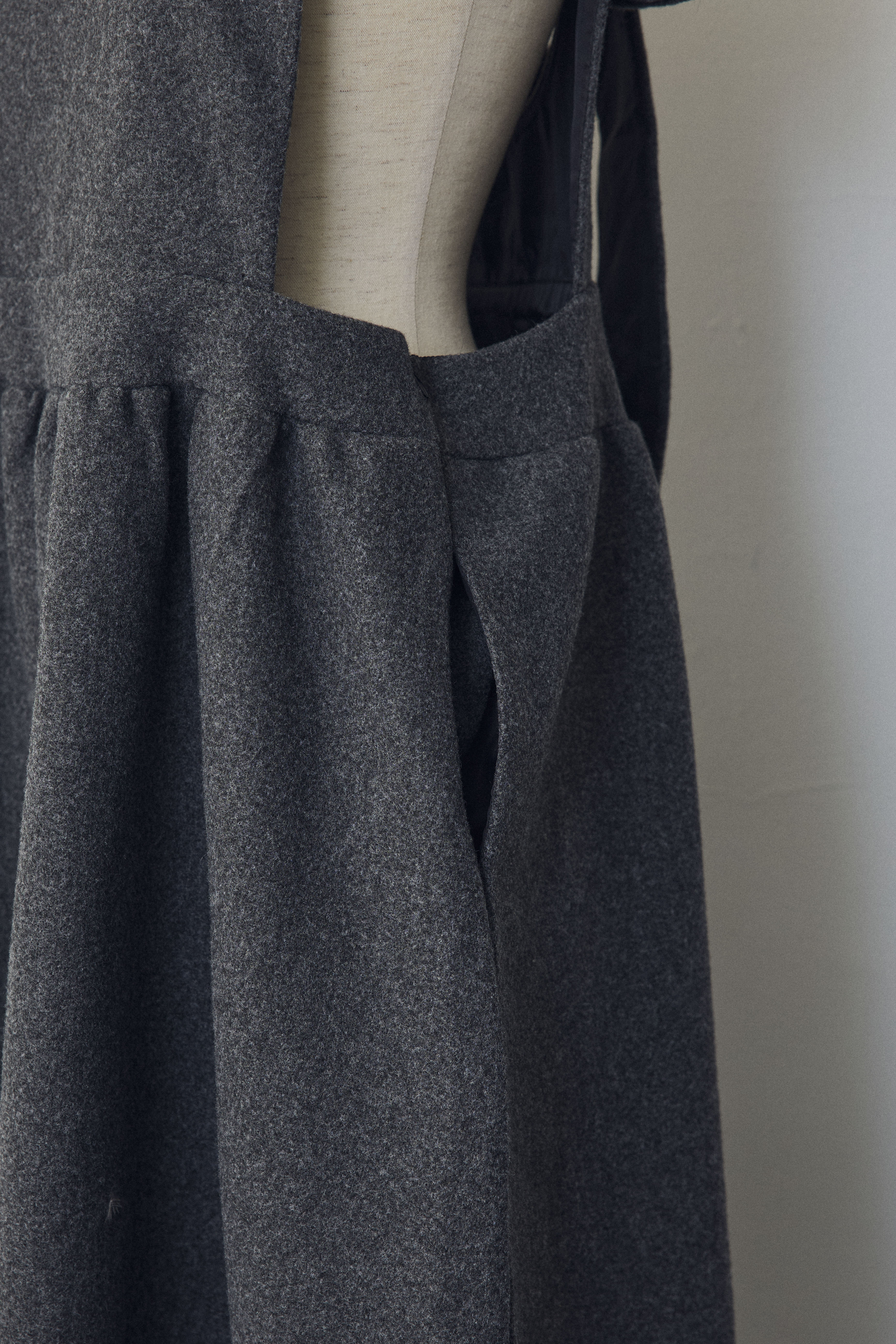 予約]前後2wayバックリボンボックスシルエットジャンスカ – Frene