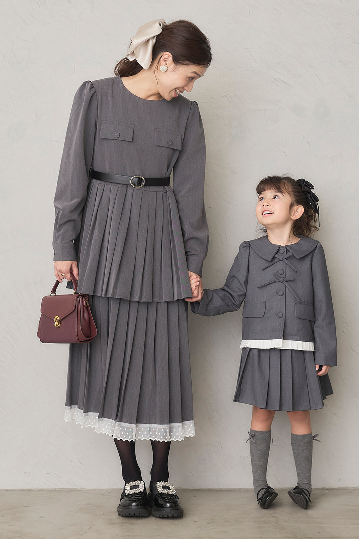 [予約]クラシカルプリーツジャケットセットアップ