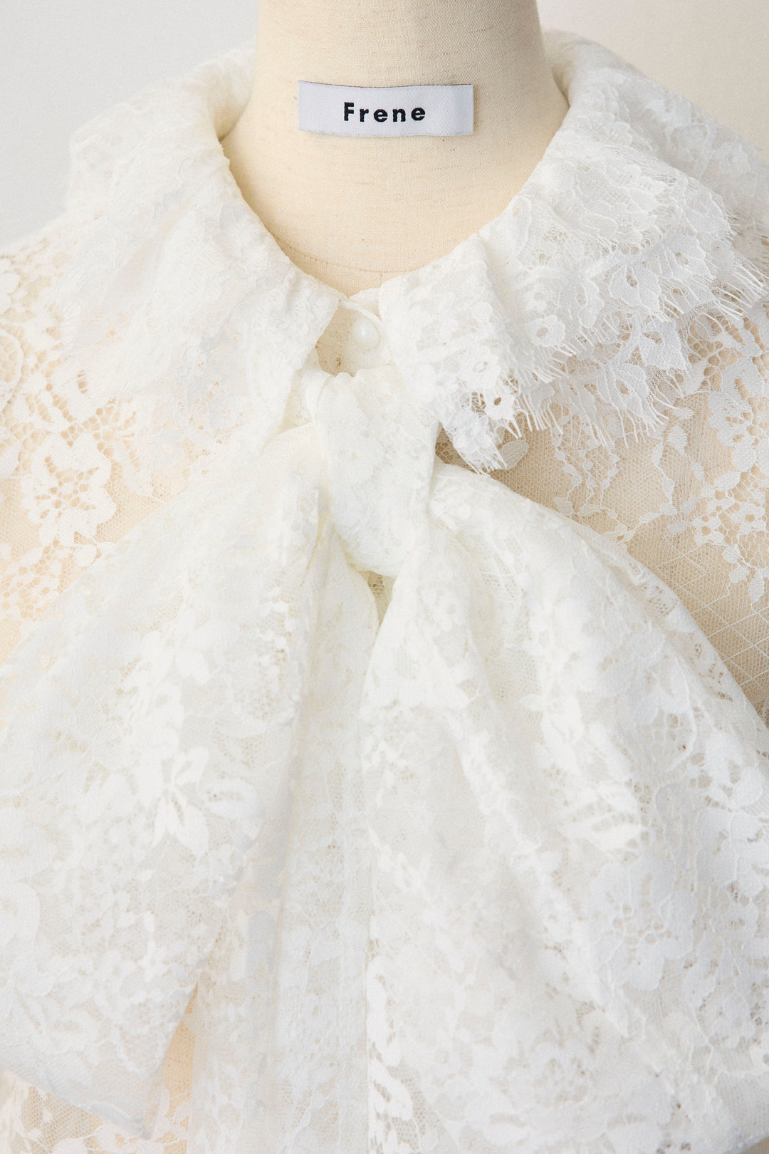 [予約]クラシカルレースボウタイブラウス