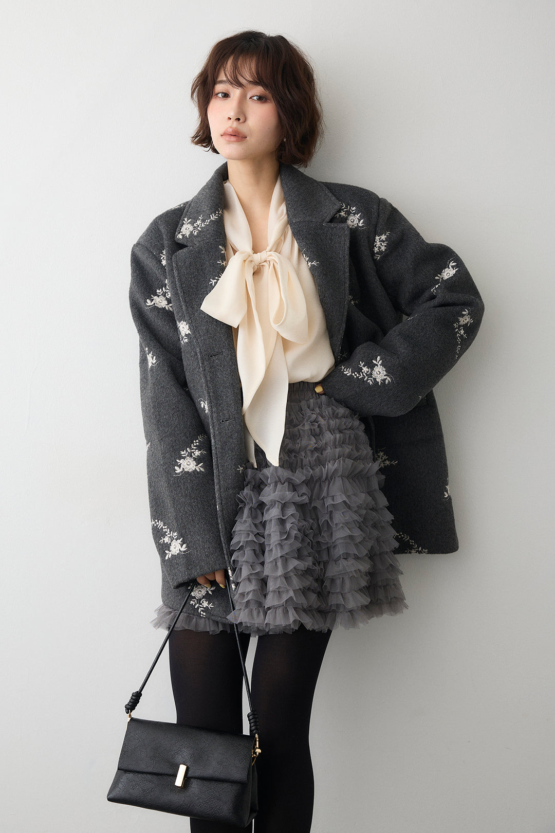 [予約]フラワーエンブロイダリーモッサジャケット