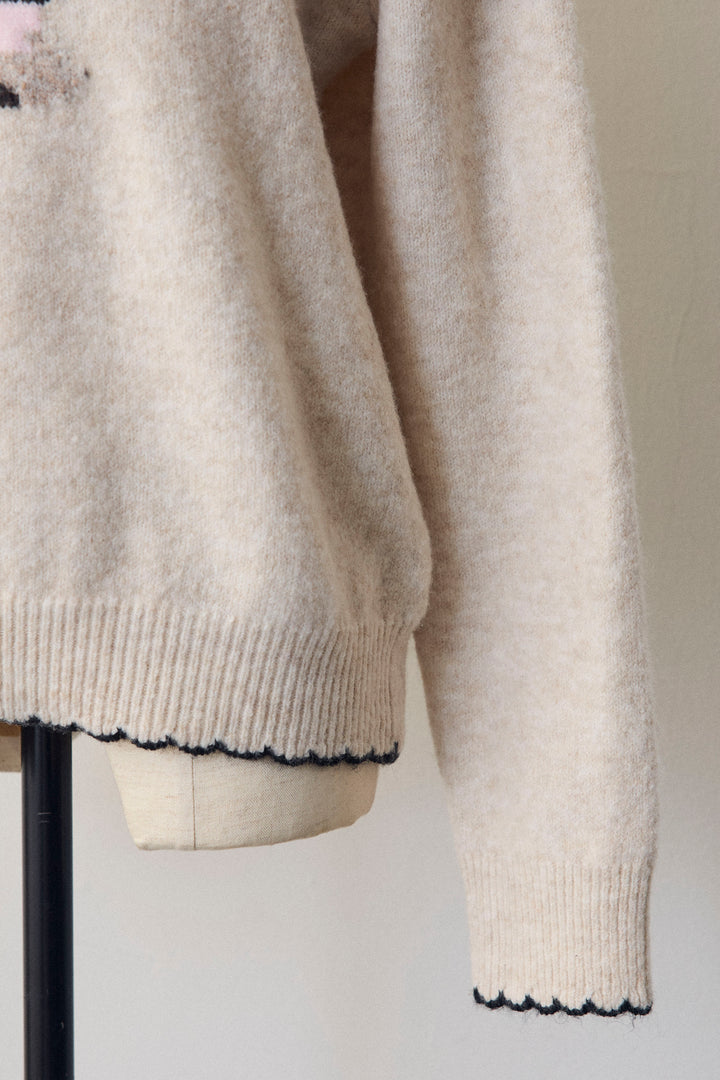 [予約]ドッグジャガードニット