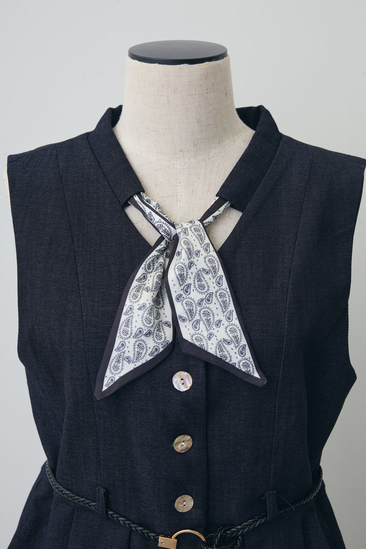 [予約]スカーフセットデニムマニッシュセットアップ