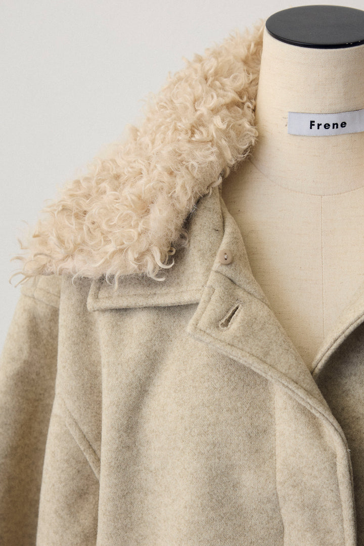 [予約]プードル襟2wayコート