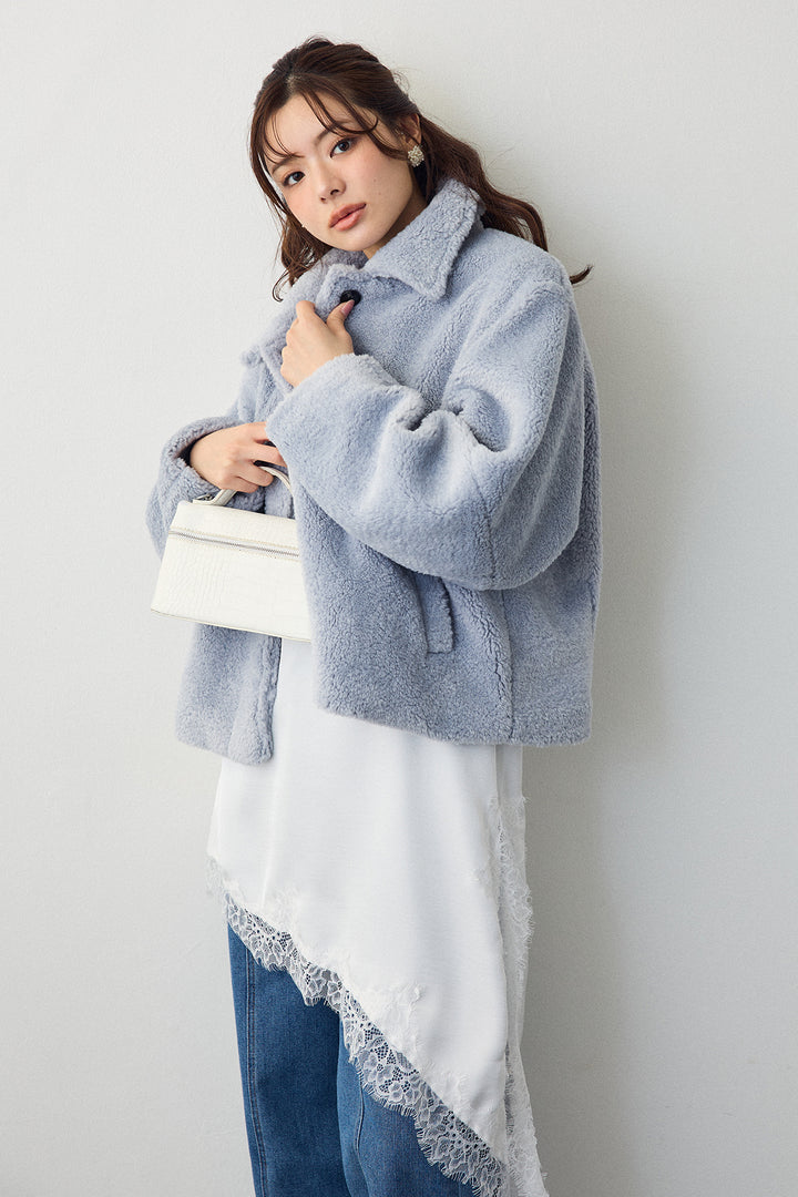 [予約]ボアコクーンスリーブジャケット