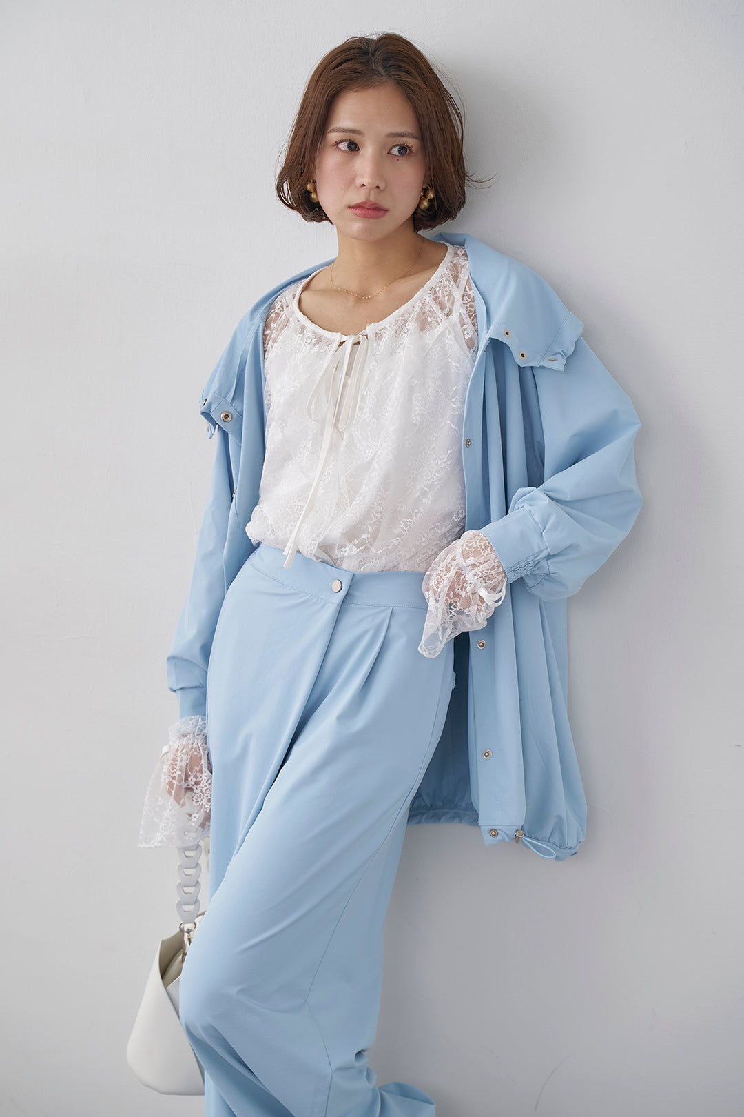 [予約/SET]撥水スタンドカラー2wayドロストブルゾン+撥水ドロストヘム2wayパンツ(2set)