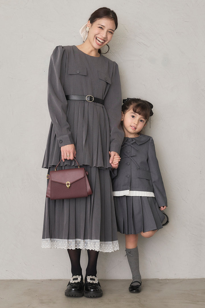 [予約]クラシカルプリーツジャケットセットアップ