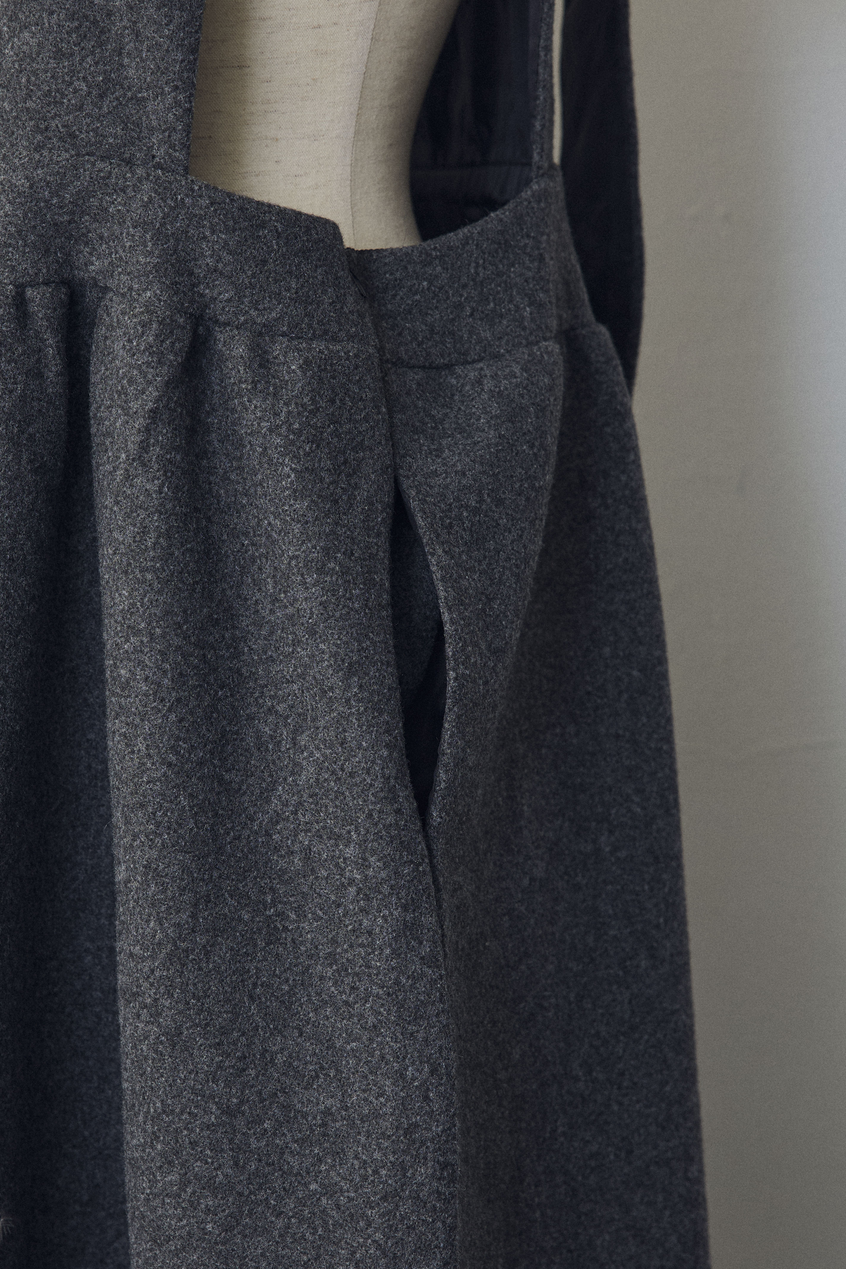 予約]前後2wayバックリボンボックスシルエットジャンスカ – Frene