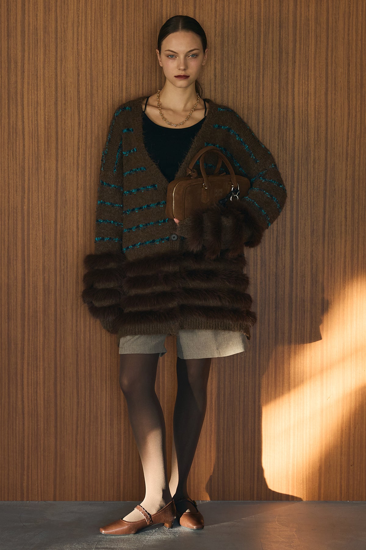 senee フェザー調ニット　サタンパンツ　セット senee フェザー調ニット サタンパンツ セット