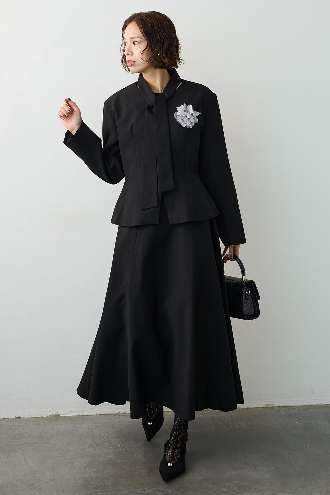 [予約]エフォートレスノーカラージャケットセットアップ