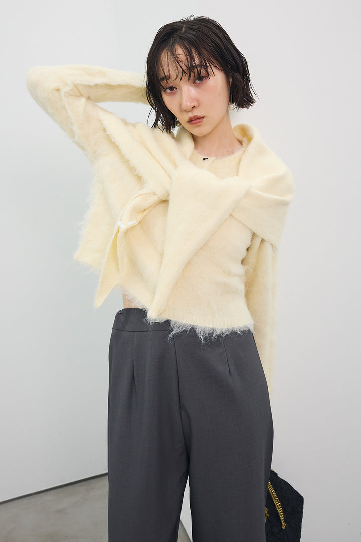 [予約]モヘアタッチトライアングルスカーフ