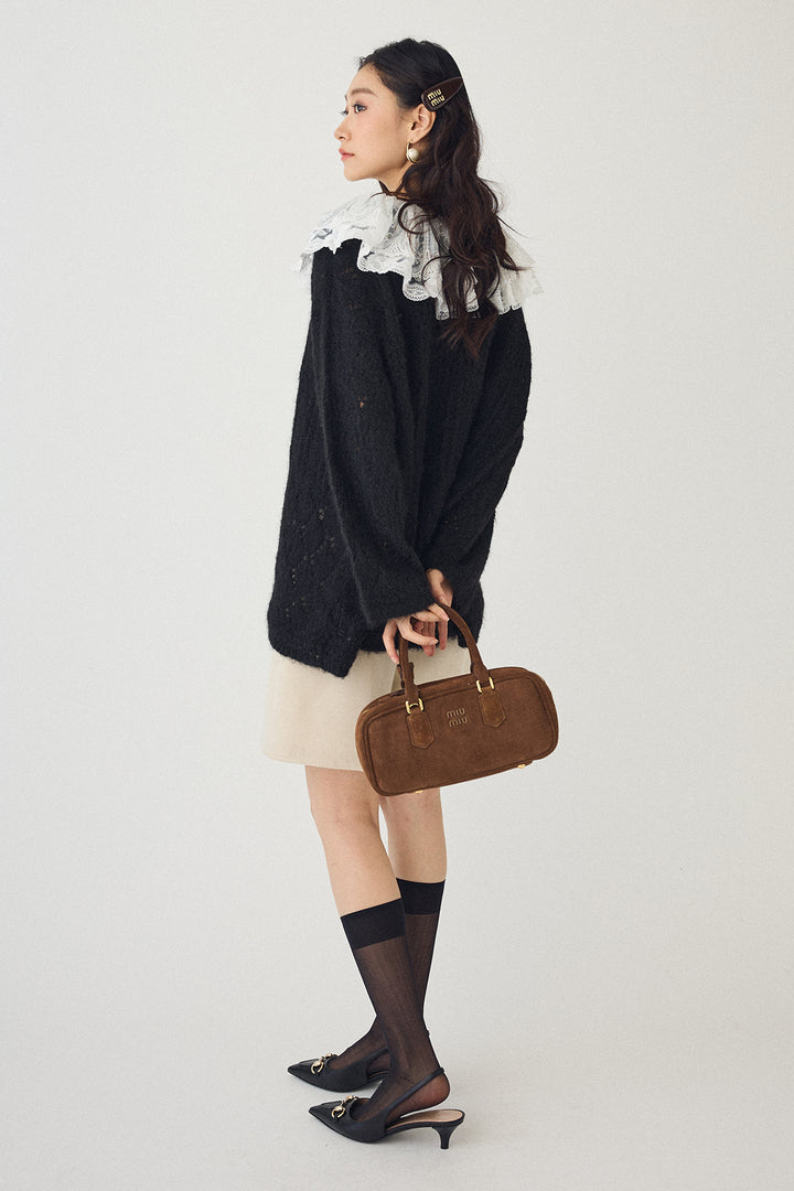 [予約/SET]ダブルレースカラードッキングニット+ウールタッチセンタープレスハーフパンツ(2set)