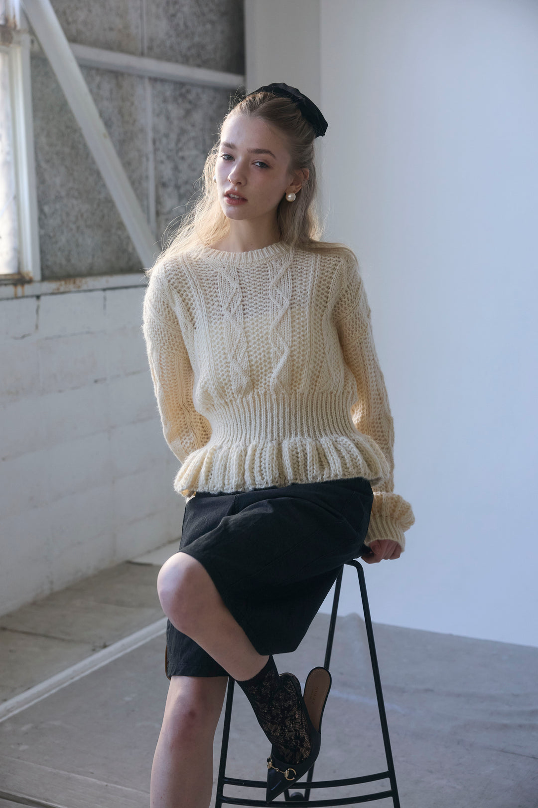 [予約]デニムベーシックハーフパンツ