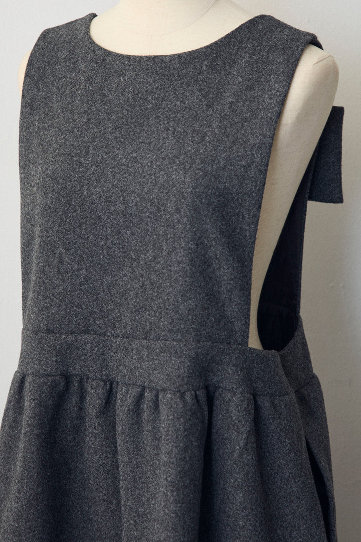 [予約]バックリボンボックスシルエットジャンスカ