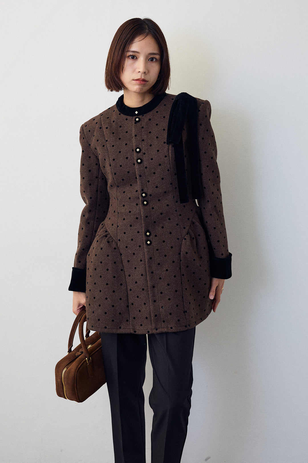 [予約]クラシカルウエストシェイプフレアコート