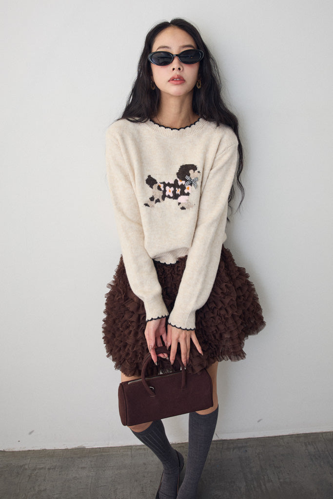 [予約]ホイップチュールミニ丈スカート