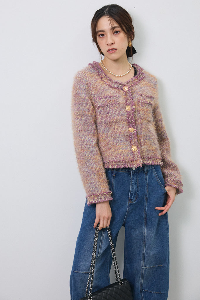 [予約]カラーミックスツイードジャケット