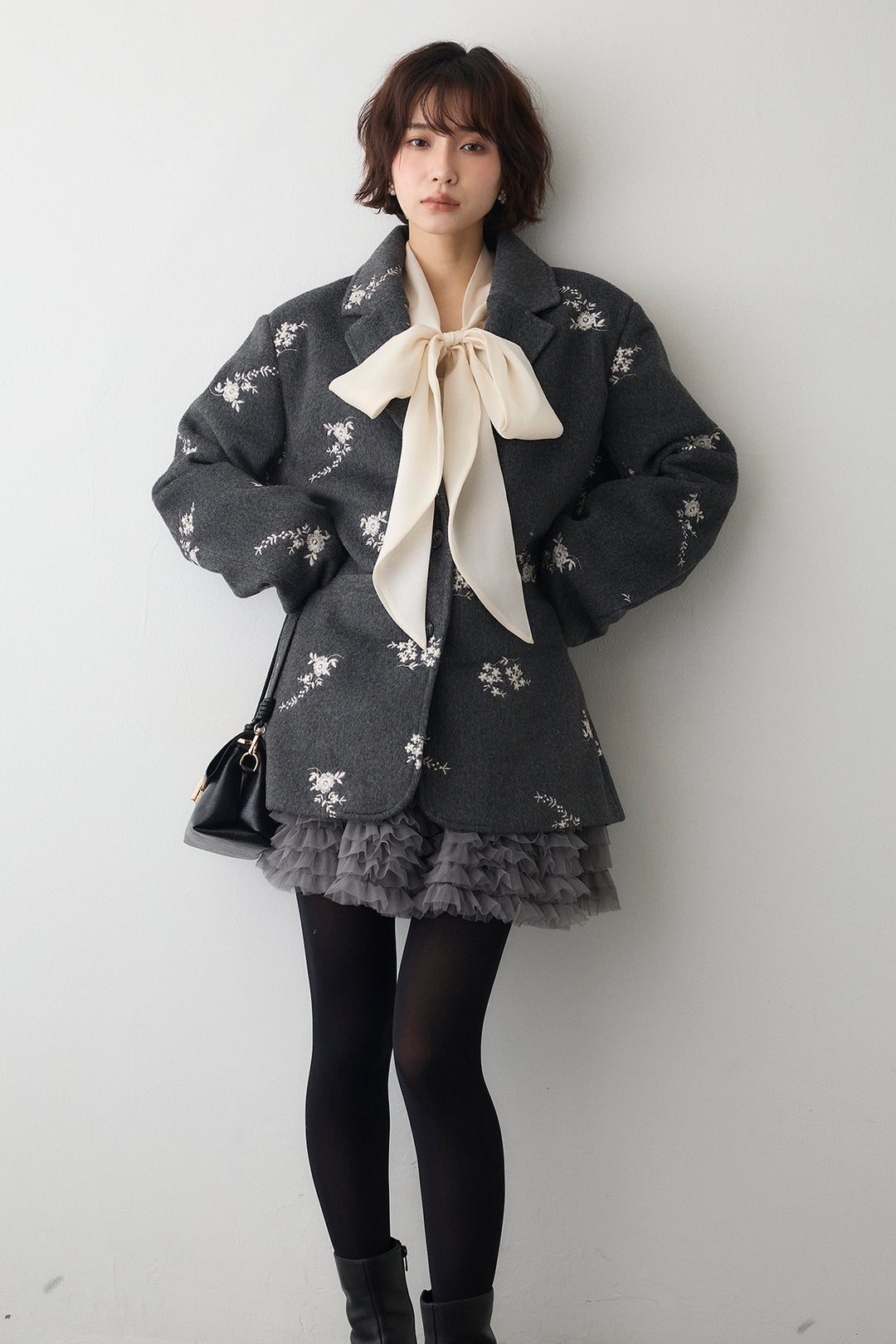 [予約]フラワーエンブロイダリーモッサジャケット