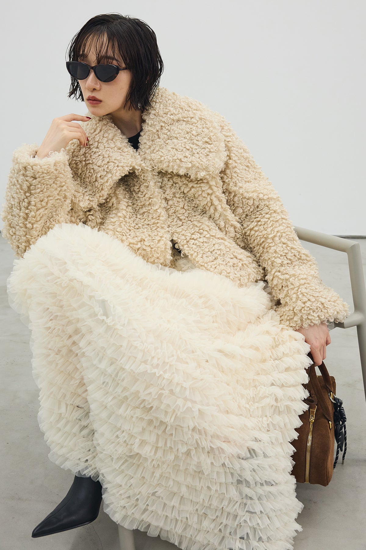 予約]BIGカラープードルショートコート – Frene