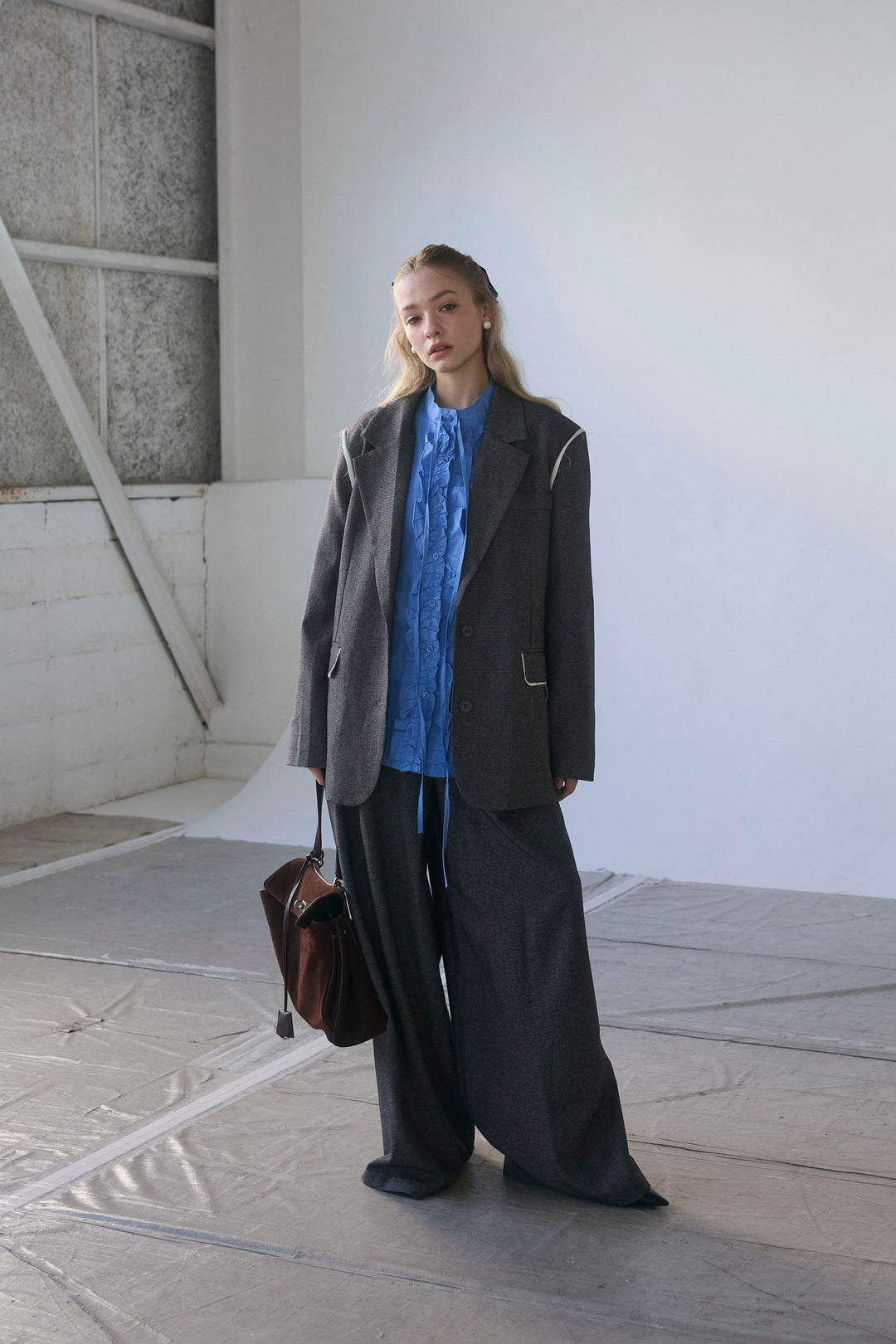 [予約]ライトツイードマニッシュジャケットセットアップ