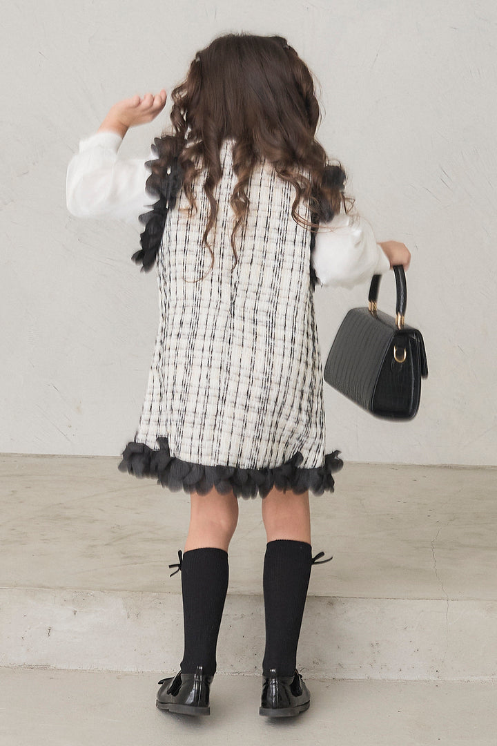 [予約]フリルツイードワンピセット