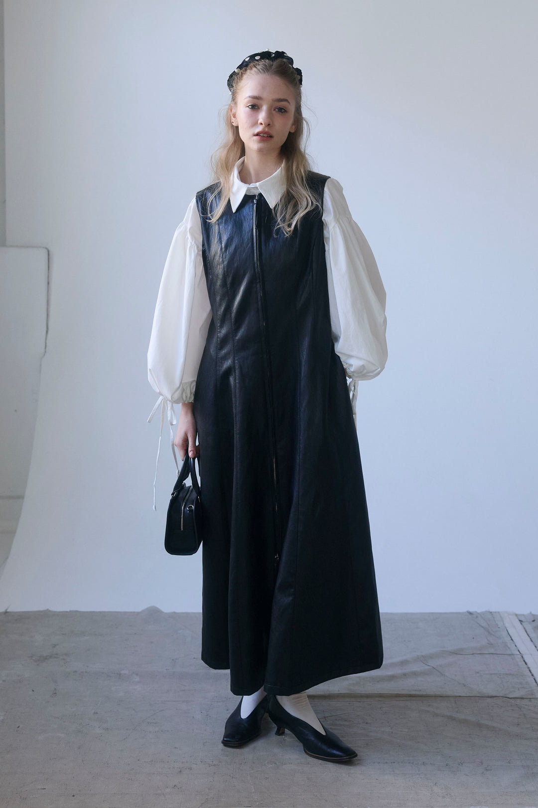 [予約]ワイドスリーブドロストクロップドシャツ